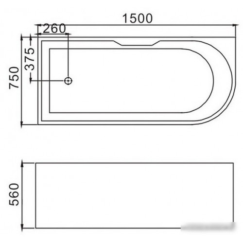 Ванна Grossman GR-2201L 150x75