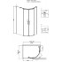 Душевой уголок Grossman Galaxy GR-4110L 110x80