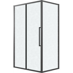 Душевой уголок Grossman Cosmo 130x70x195 120.K33.02.1370.21.02 (черный матовый/стекло шиншилла)