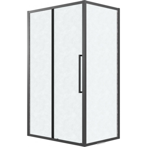 Душевой уголок Grossman Cosmo 130x80x195 120.K33.02.1380.21.02 (черный матовый/стекло шиншилла)