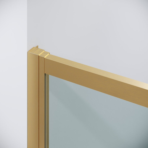 Душевой уголок Grossman Cosmo 130x70x195 120.K33.02.1370.32.00 (золото сатин/стекло прозрачное)