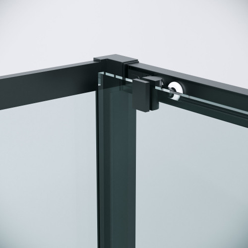 Душевой уголок Grossman Cosmo 140x70x195 120.K33.02.1470.21.00 (черный матовый/стекло прозрачное)