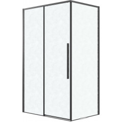 Душевой уголок Grossman Galaxy 100x70x195 120.K33.01.1070.21.02 (черный матовый/стекло шиншилла)