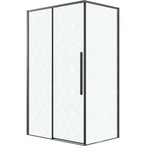 Душевой уголок Grossman Galaxy 100x70x195 120.K33.01.1070.21.02 (черный матовый/стекло шиншилла)