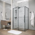 Душевой уголок Grossman Galaxy 100x70x195 120.K33.01.1070.21.02 (черный матовый/стекло шиншилла)