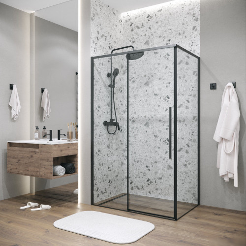 Душевой уголок Grossman Galaxy 120x70x195 120.K33.01.1270.21.00 (черный матовый/стекло прозрачное)