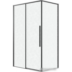 Душевой уголок Grossman Galaxy 130x80x195 120.K33.01.1380.21.02 (черный матовый/шиншилла стекло)