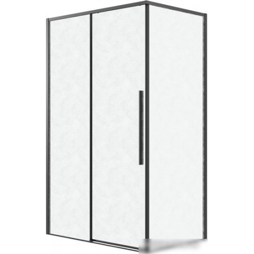 Душевой уголок Grossman Galaxy 130x80x195 120.K33.01.1380.21.02 (черный матовый/шиншилла стекло)