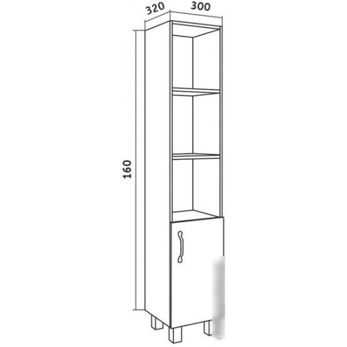 Grossman Флай 30 303001 (дуб сонома/белый)