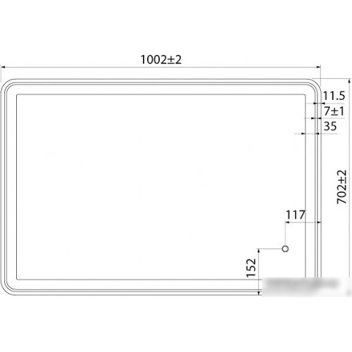 IDDIS Зеркало Cloud CLO1000i98