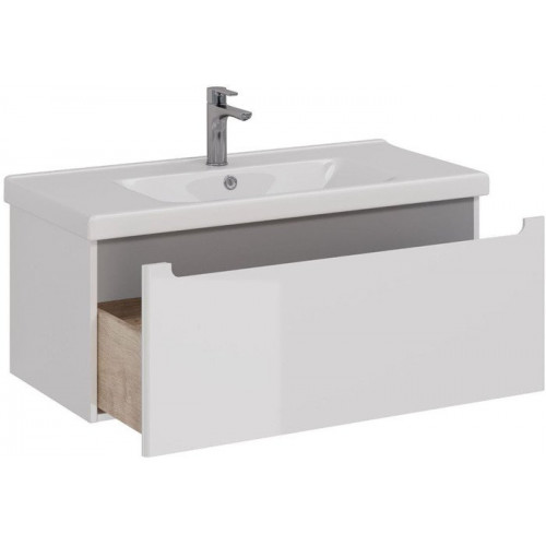 Lemark Тумба под умывальник Buno Mini 100 LM05BM100T (белый глянец)