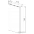 Lemark Шкаф с зеркалом Universal 45 LM45ZS-U (белый глянец)