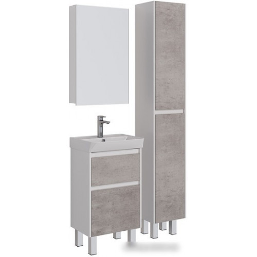 Lemark Шкаф с зеркалом Universal 50 LM50ZS-U (белый глянец)