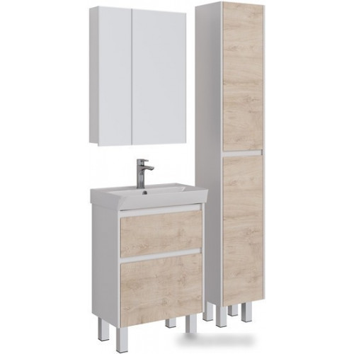 Lemark Шкаф с зеркалом Universal 60 LM60ZS-U (белый глянец)