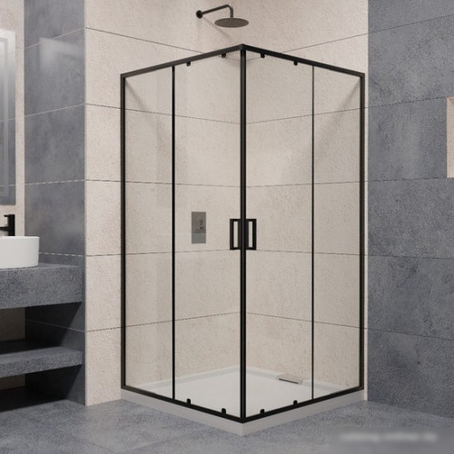 Душевой уголок RGW PA-030B 350803000-14 100x100 (черный/прозрачное стекло)