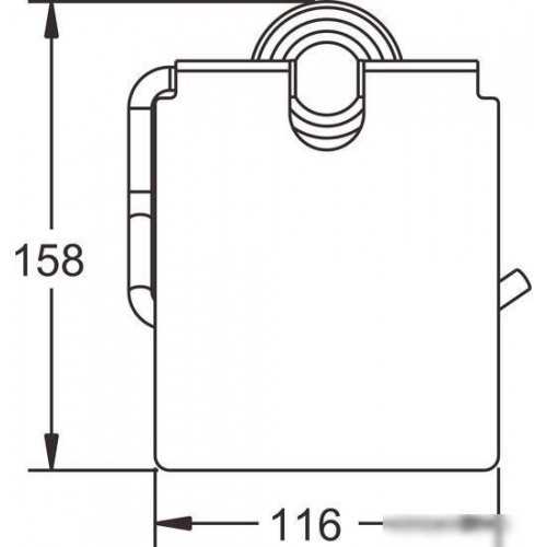 Держатель для туалетной бумаги Rose RG1105Q