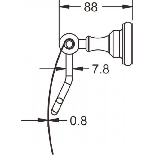Держатель для туалетной бумаги Rose RG1105Q
