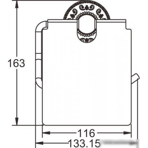 Держатель для туалетной бумаги Rose RG1005Q