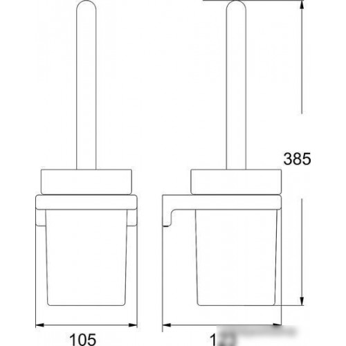 Ершик для унитаза Rose RG1800C