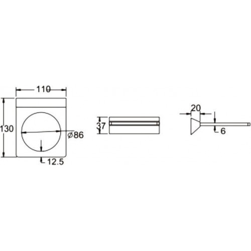 Ершик для унитаза Rose RG1600