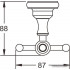 Крючок для ванны Rose RG1121Q