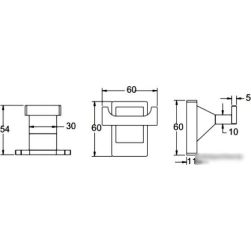 Крючок для ванны Rose RG1621