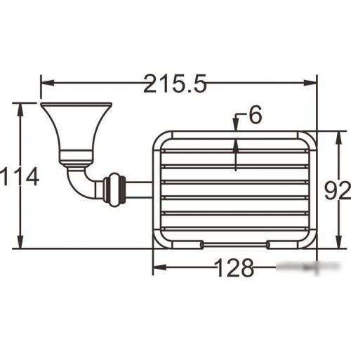 Мыльница Rose RG1204