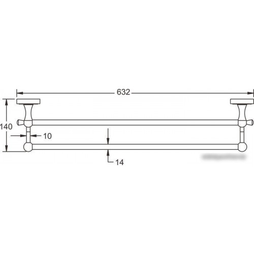 Держатель для полотенца Rose RG1027Q