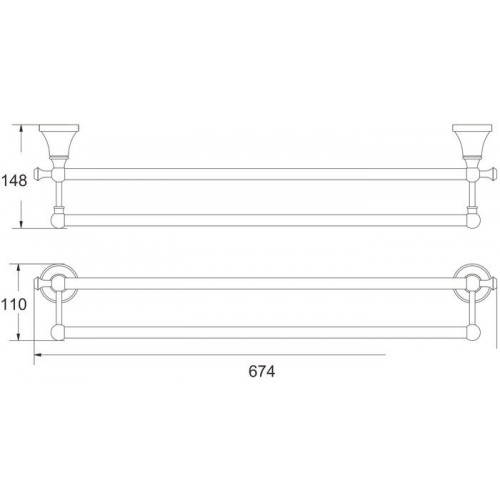 Держатель для полотенца Rose RG1927H