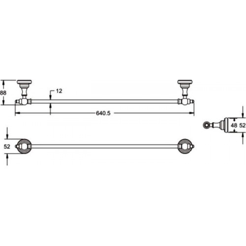 Держатель для полотенца Rose RG1117