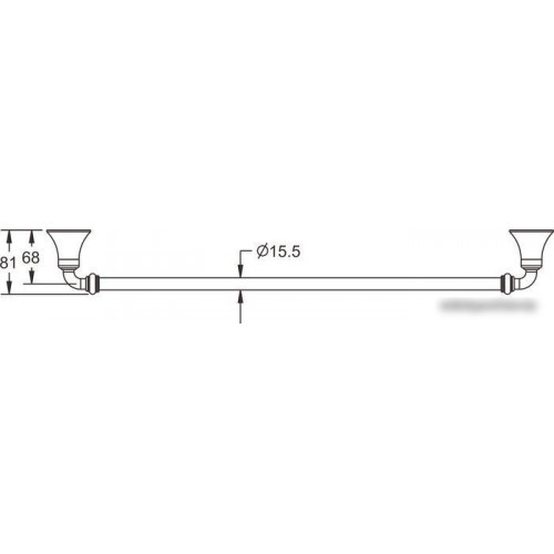 Держатель для полотенца Rose RG1217