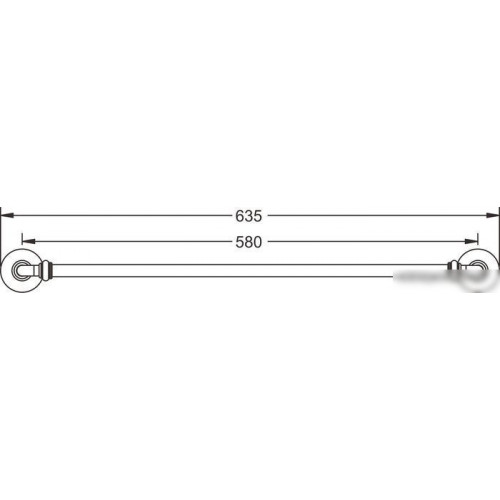 Держатель для полотенца Rose RG1217