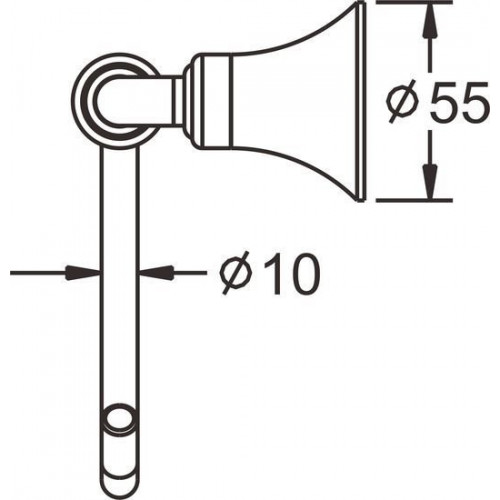 Держатель для туалетной бумаги Rose RG1206