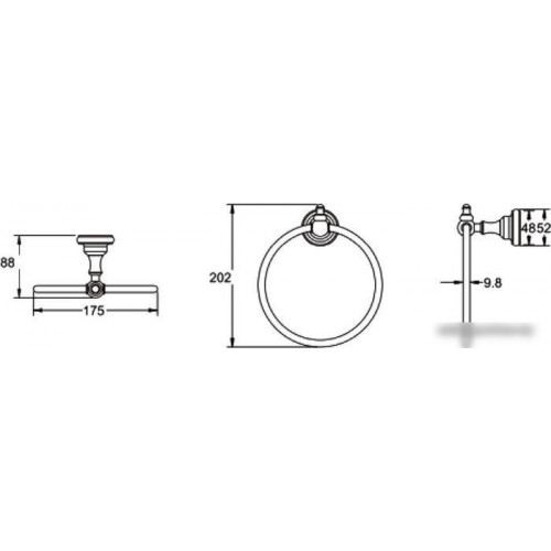 Держатель для полотенца Rose RG1106