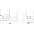 Стакан для зубной щетки и пасты Rose RG1912T