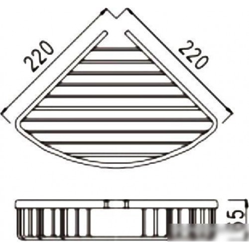 Полка для душа Rose RW11Q