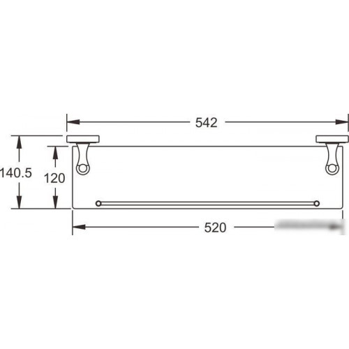 Полка для душа Rose RG1019Q
