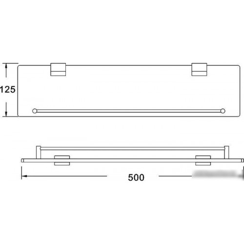 Полка для душа Rose RG1719T