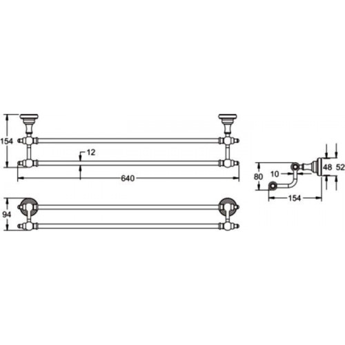 Держатель для полотенца Rose RG1127