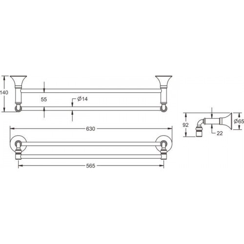 Держатель для полотенца Rose RG1227