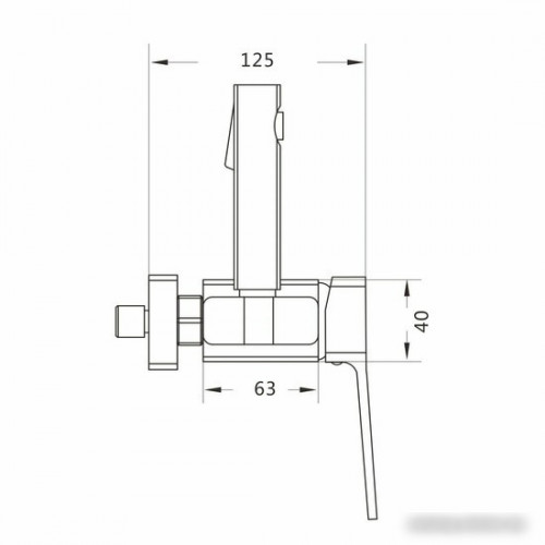 Гигиенический душ Rose R1505T-1