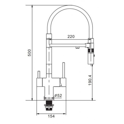 Смеситель Rose R958T