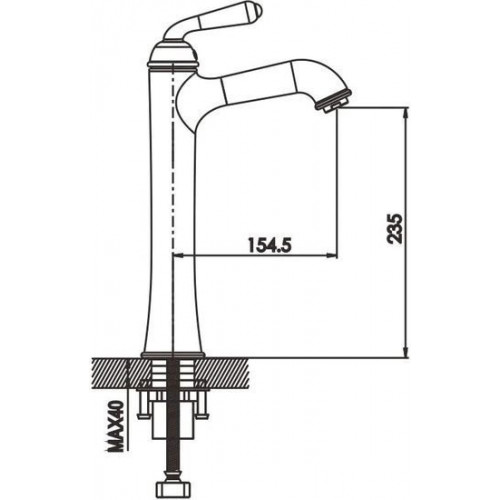 Смеситель Rose R0211E