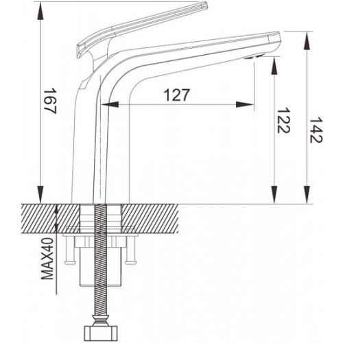 Смеситель Rose R3901F