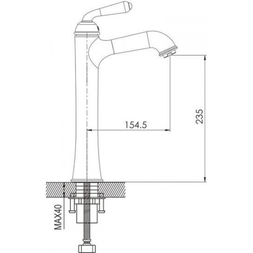 Смеситель Rose R0211Q