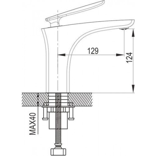 Смеситель Rose R2701H