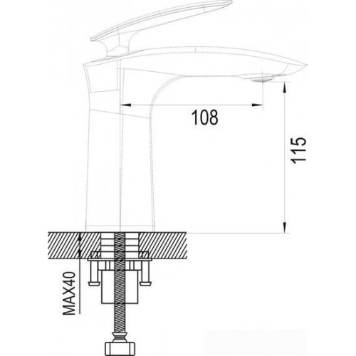 Смеситель Rose R1101H
