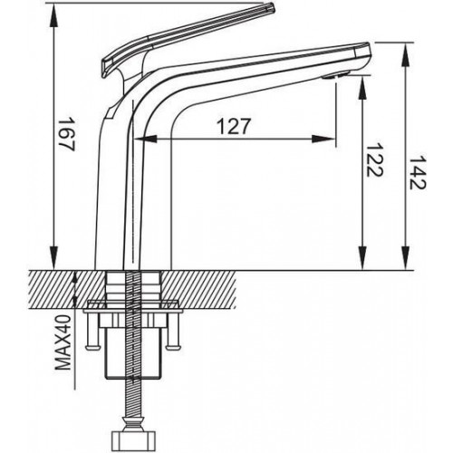 Смеситель Rose R3901T