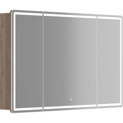 Sancos Шкаф с зеркалом Mirror MI120EG (с LED подсветкой, дуб галифакс натуральный)