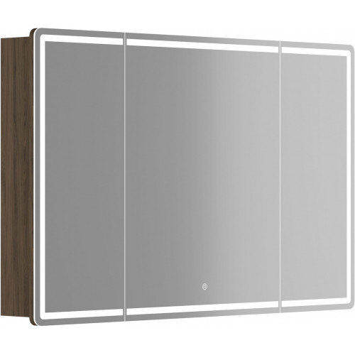 Sancos Шкаф с зеркалом Mirror MI120ECH (с LED подсветкой, дуб чарльстон)